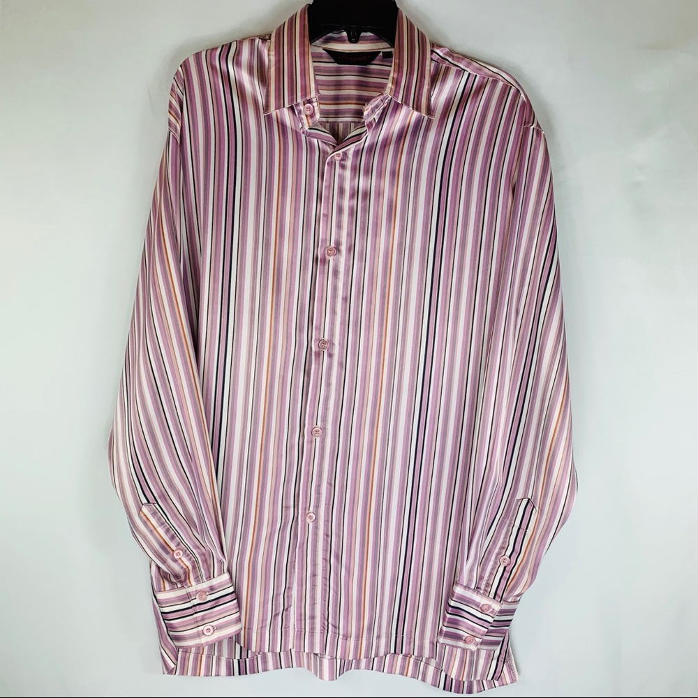 Bergati Vintage Men XL Long Sleeve Dress Shirt